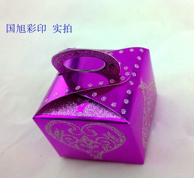 新款喜糖盒 红、白、金、银四色热销，厂家直销现货供应